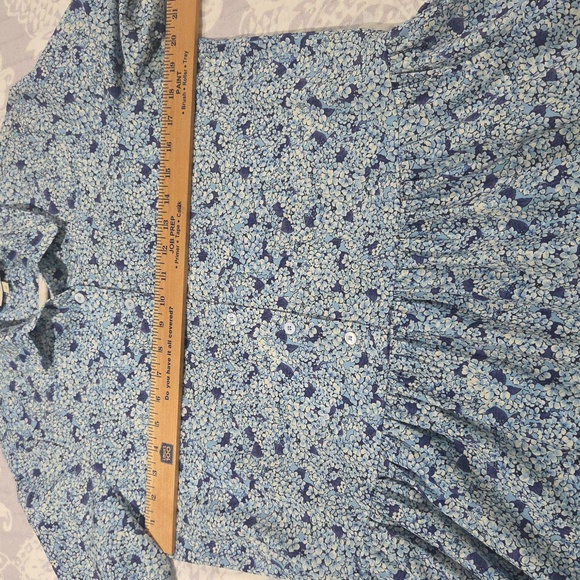 Tuckernuck Beautiful Blue, Floral, Button Up Dress In Great Condition! 🪻 - Picture 9 of 12